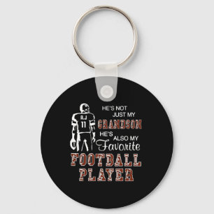 He's Not Just My Grandson He's Favourite Football  Key Ring