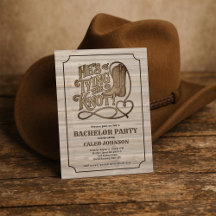 He's Tying the Knot Cowboy Western Bachelor Party