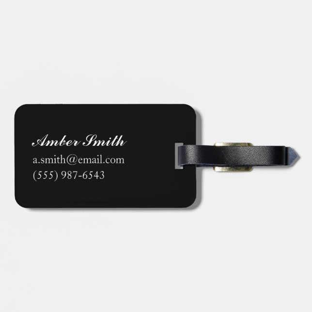 Hesitating Arabian Wolf Pup 2009 Luggage Tag (Back Horizontal)