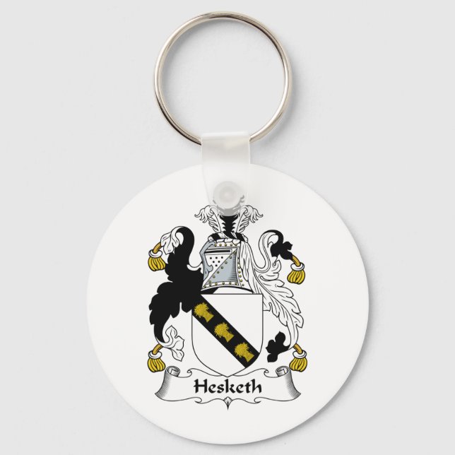 Hesketh Family Crest Key Ring (Front)