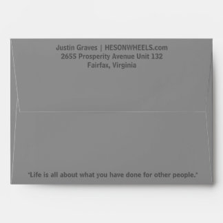 HESONWHEELS Very Grey Envelope