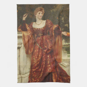 Hesperia (by Frank Dicksee) Tea Towel