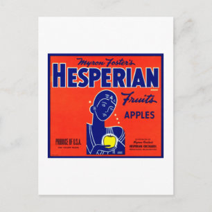 Hesperian Fruits Apples Postcard