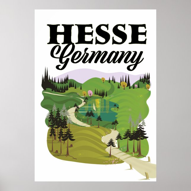 Hesse Germany Travel poster (Front)