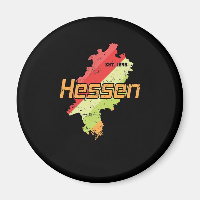 Hessen altes Bundesland Deutschland Magnet (Front)