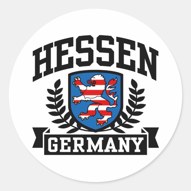 Hessen Classic Round Sticker (Front)