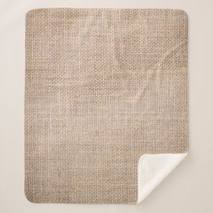 Hessian sackcloth, woven texture background. sherpa blanket