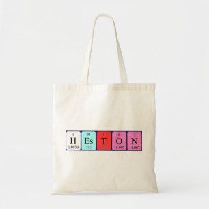 Heston periodic table name tote bag