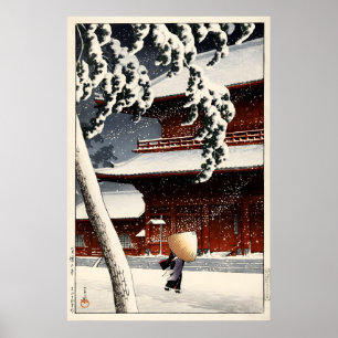 Het Zojo Heiligdom in Shiba A3 A4 Fine Art Print