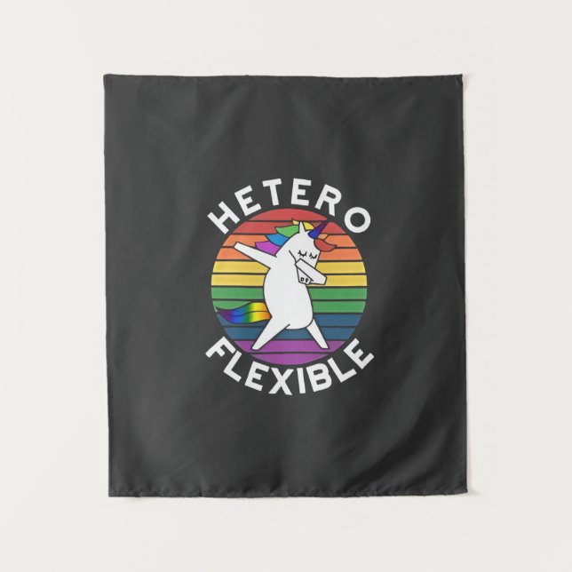 Hetero Flexible LGBT Lesbian Gay bisexual Trans Tapestry (Front)