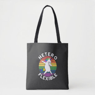 Hetero Flexible LGBT Lesbian Gay bisexual Trans Tote Bag
