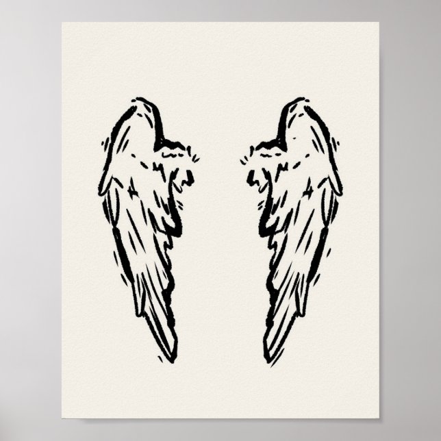 Heterochromia Angel Wings Poster (Front)
