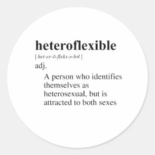 HETEROFLEXIBLE CLASSIC ROUND STICKER