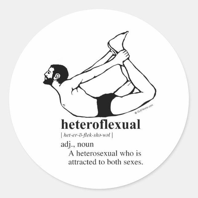 HETEROFLEXUAL CLASSIC ROUND STICKER (Front)