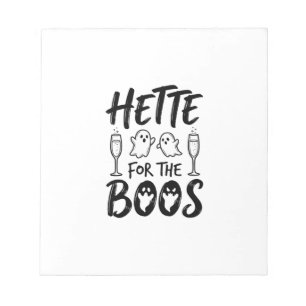Hette For The Boos Halloween Ghost Party Shirt Des Notepad