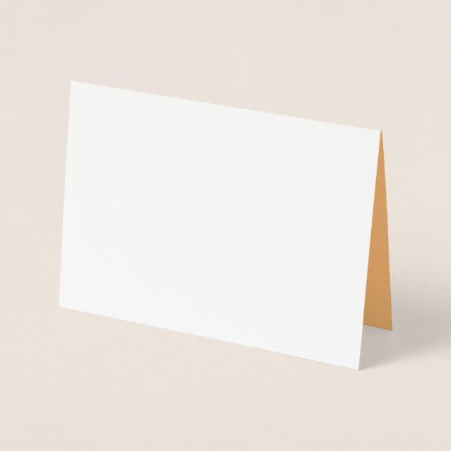 Hex Colour #FABA77, Brandy Foil Card (Front)