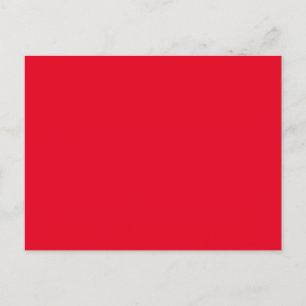 Hex E6001D, Bean Red  Announcement Postcard