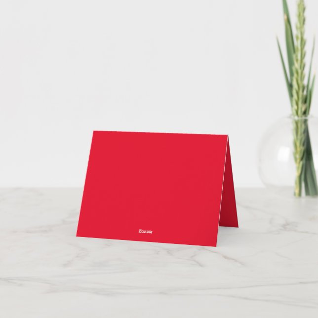 Hex E6001D  Folded Thank You Card (Back)
