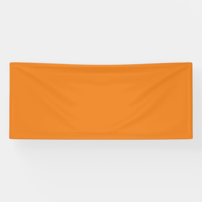 Hex #F17F17, Dark Salmon Vinyl Banner (Horizontal)