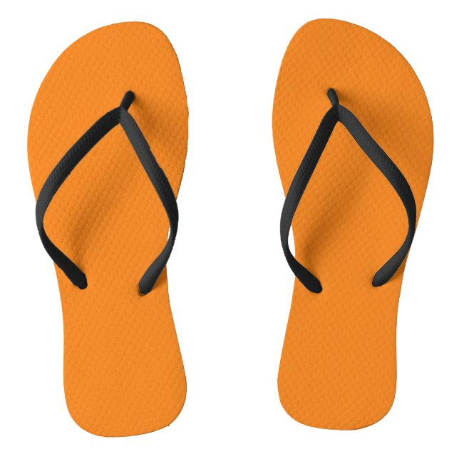 Hex #F17F17, Pumpkin Orange Jandals (Footbed)