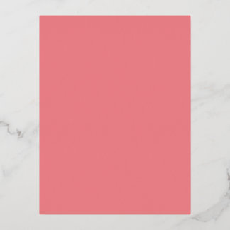 Hex #F1838A, Girly Foil Holiday Postcard