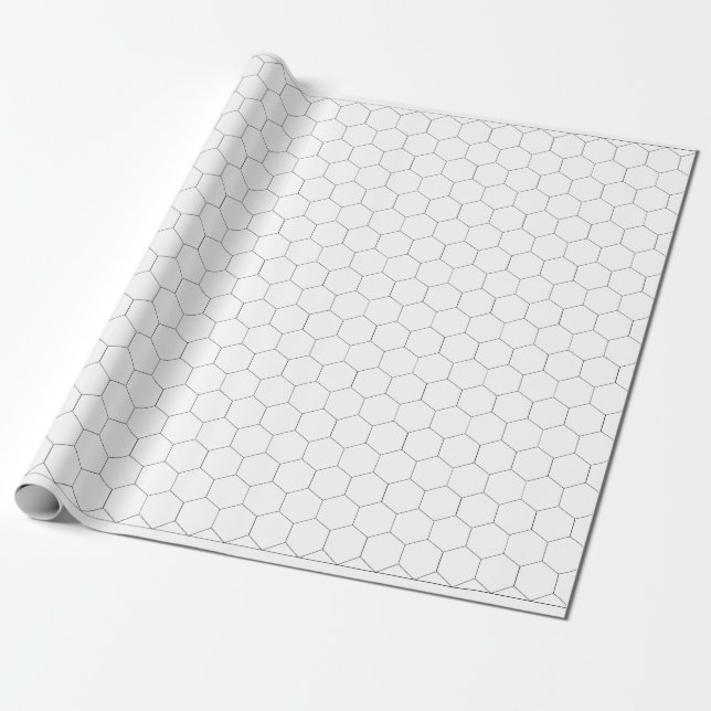 Hex Gaming Paper Roll  -  Hexagons  (Unrolled)