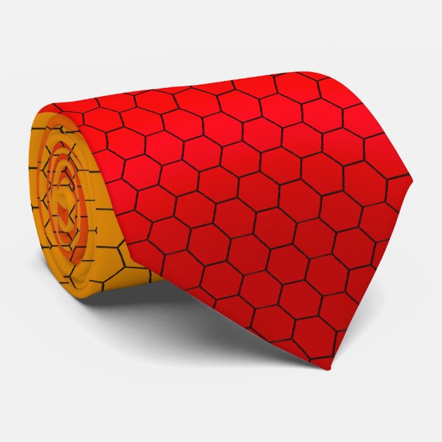 Hex Grid Tie (Rolled)