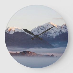 Hex River Mountains At Sunrise, Western Cape Large Clock