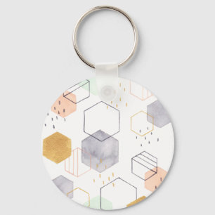 Hex Scatter Key Ring