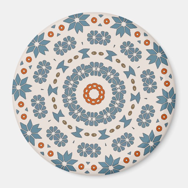 Hex Sign, Pennsylvania Dutch, Quilt Stars Magnet (Front)