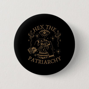 Hex The Patriarchy Feminist Witch 6 Cm Round Badge