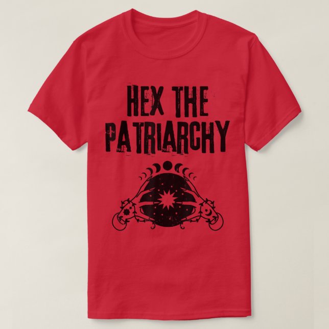 Hex The Patriarchy Feminist Witch Aesthetic Clothi T-Shirt (Design Front)