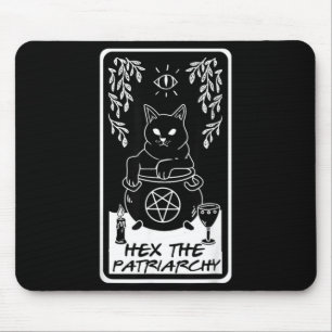 Hex The Patriarchy Feminist Witch Halloween Witch Mouse Pad