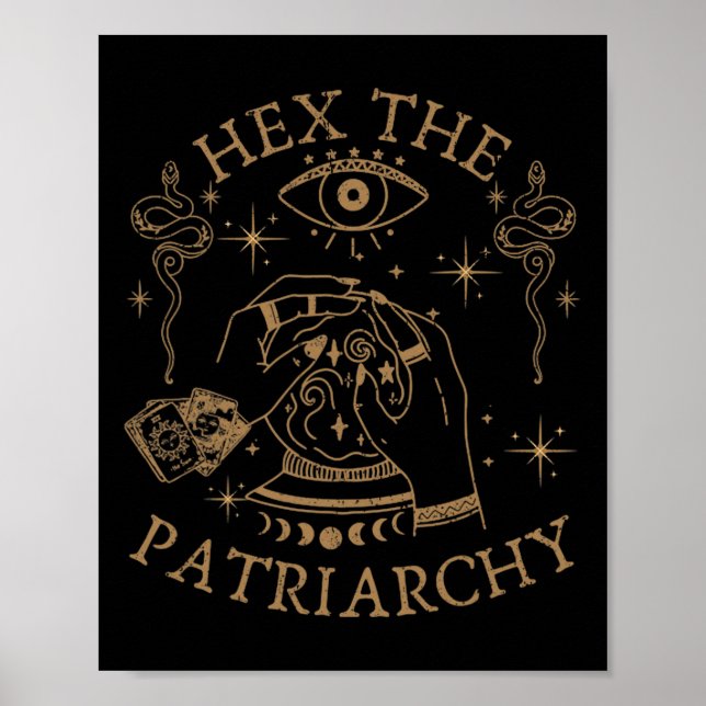 Hex The Patriarchy Feminist Witch  Poster (Front)