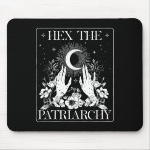Hex The Patriarchy Halloween Feminist Witch Mouse Pad
