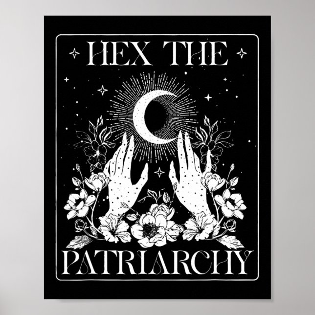 Hex The Patriarchy Halloween Feminist Witch  Poster (Front)