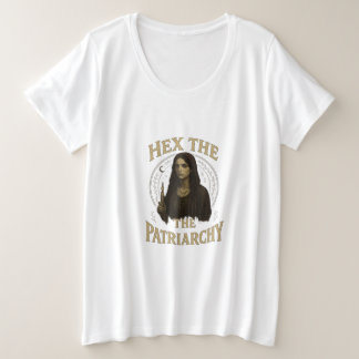 Hex the Patriarchy – Wiccan Witch Illustration Plus Size T-Shirt