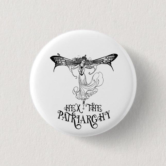 Hex The Patriarchy Witchy 3 Cm Round Badge (Front)