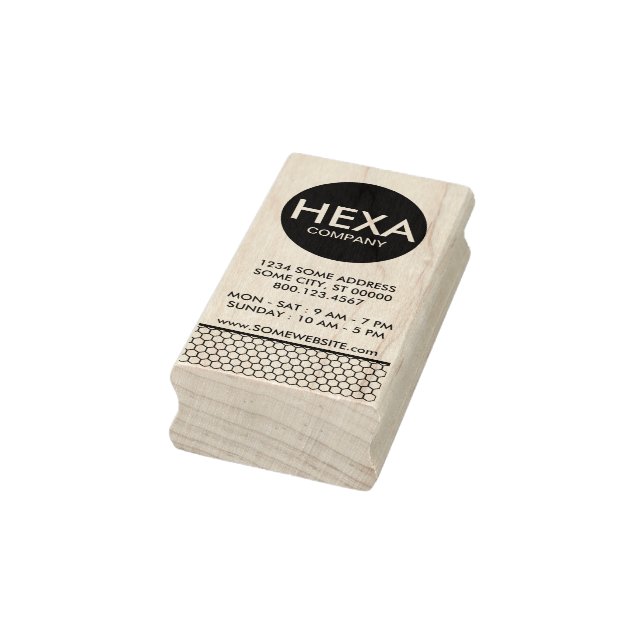 hexa company business card rubber stamp (Stamp)