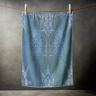 Hexa triangles yantra petals inscription beach towel
