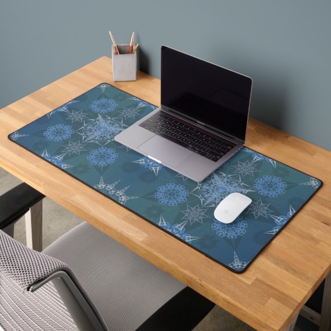 Hexa triangles yantra petals inscription desk mat (Office 2)