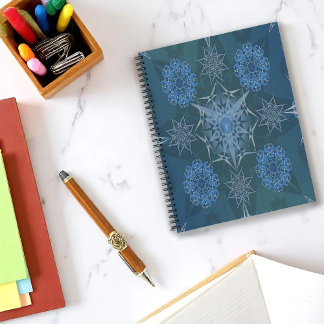 Hexa triangles yantra petals inscription notebook