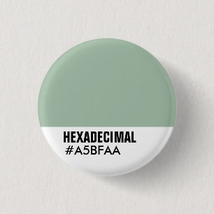 HEXADECIMAL Colour Template - Custo... - Customise 3 Cm Round Badge