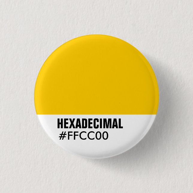 HEXADECIMAL Colour Template - Custo... - Customise 3 Cm Round Badge (Front)