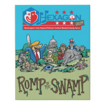 Hexagon 2019: Romp in the Swamp Faux Canvas Print