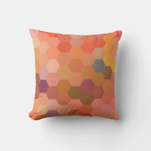 Hexagon Abstract Art Modern Geometric Pattern 2 Cushion