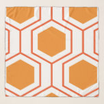 Hexagon abstract geometrical pattern in orange and scarf<br><div class="desc">Hexagon abstract geometrical pattern</div>