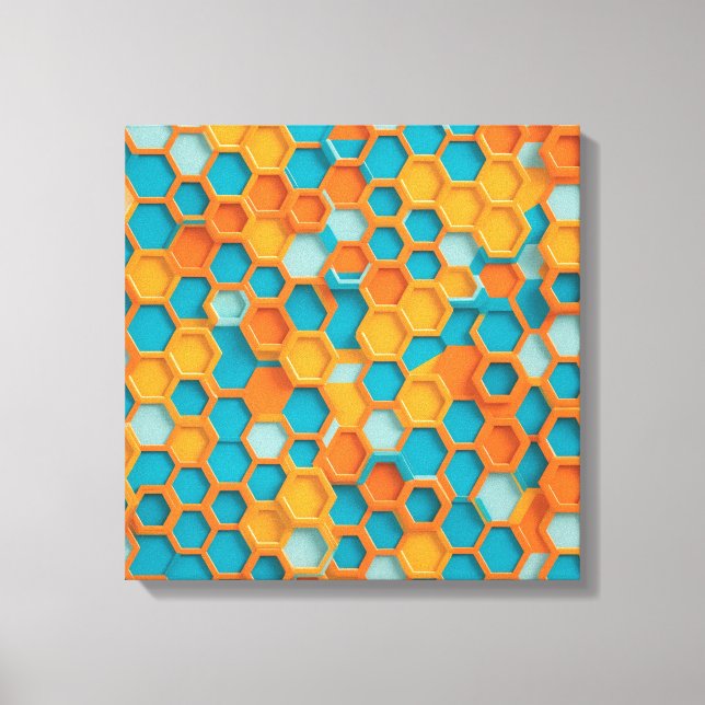 Hexagon Canvas Print (Front)