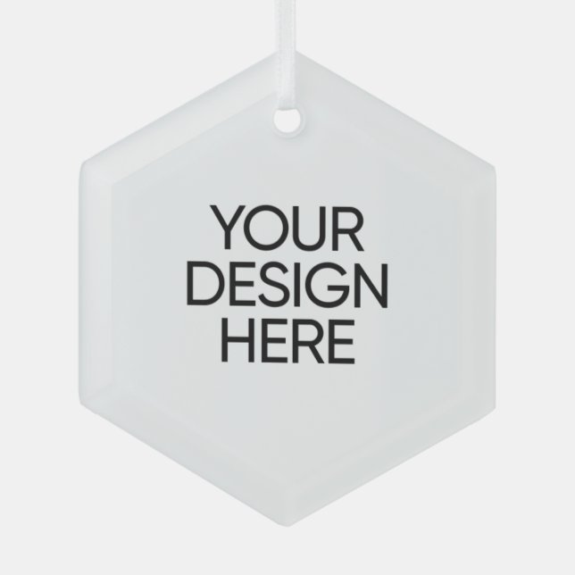 Hexagon Ceramic Ornament (Front)