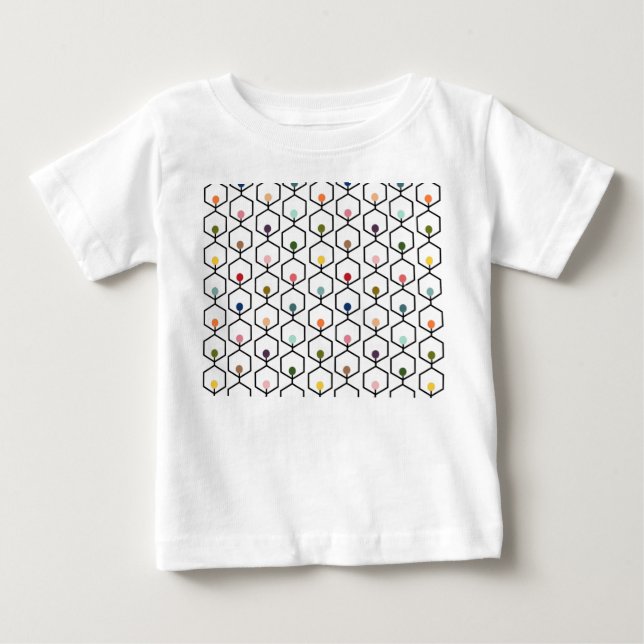 Hexagon Chains Baby T-Shirt (Front)